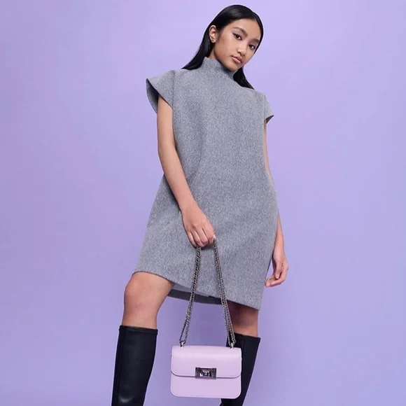 knee length dresses for ladies ZARA Black Velvet Mini Dress main image 0